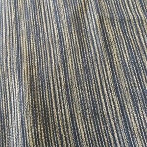 Blue and tan striped fabric